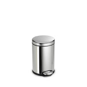 simplehuman Stainless Steel Step-On Trash Can, 1.2 gal. - Polished