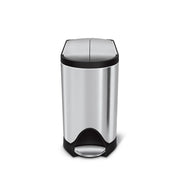 simplehuman CW1899 Stainless Steel Step-On Trash Can, 2.6 gal., Silver - photo 2