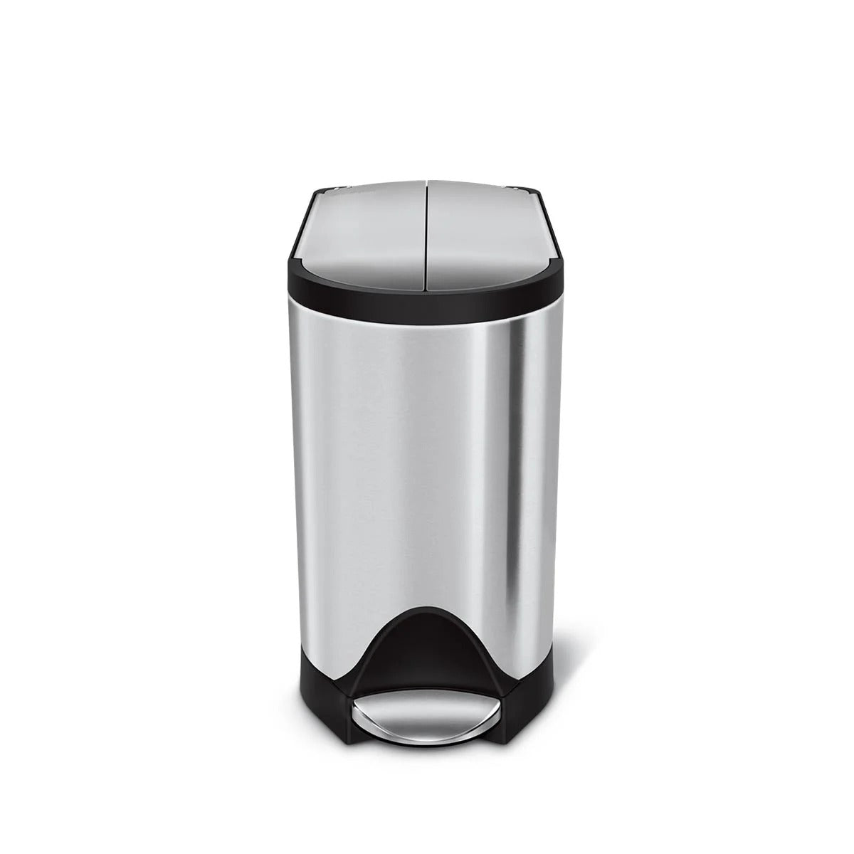 simplehuman CW1899 Stainless Steel Step-On Trash Can, 2.6 gal., Silver - photo 2