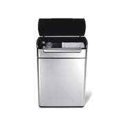 simplehuman CW2018 Stainless Steel Trash Can, 13 gal., Silver - Default Title