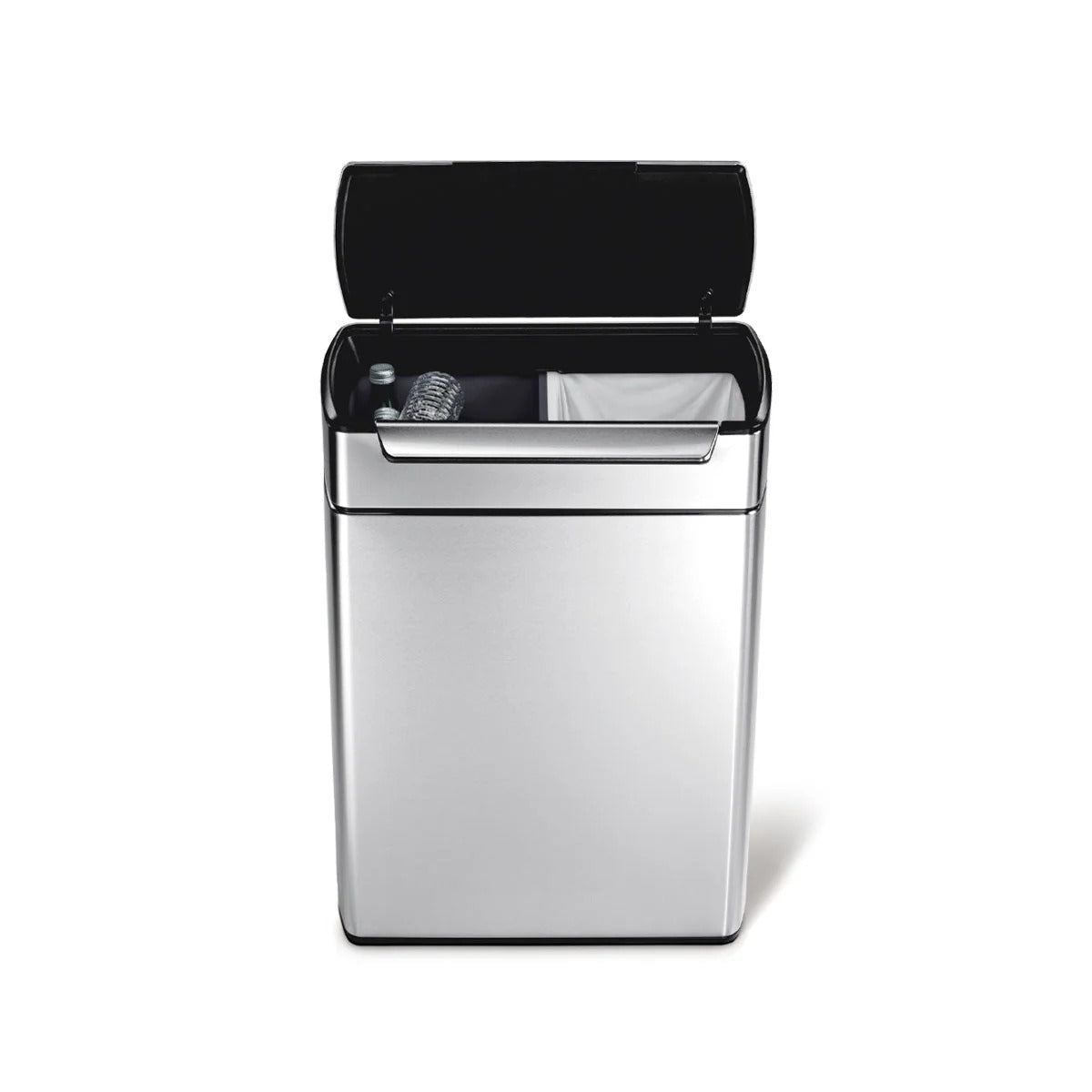 simplehuman CW2018 Stainless Steel Trash Can, 13 gal., Silver - Default Title