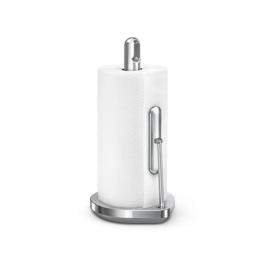 simplehuman KT1203 Stainless Steel Paper Towel Holder, 8" Wide, Silver - Default Title