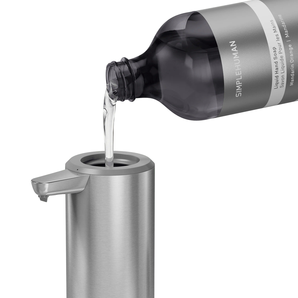 simplehuman Stainless Steel Sanitizer Dispenser, 9 fl. oz., Silver - photo 3