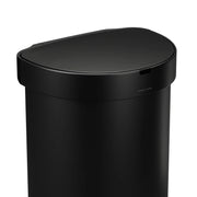 simplehuman ST2044 Stainless Steel Trash Can, 12 gal. 45 Liters, Black - photo 5