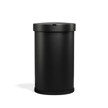 simplehuman ST2044 Stainless Steel Trash Can, 12 gal. 45 Liters, Black - Default Title