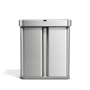 simplehuman Stainless Steel Trash Can, Silver - 22 1/4"