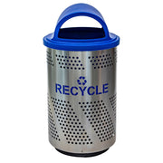 Ex-Cell Kaiser ARENA Arena Series Stainless Steel Recycling Receptacle, 51 gal. - 48"