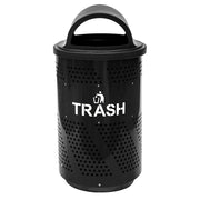 Ex-Cell Kaiser ARENA-X51 Arena Series Galvannealed Steel Trash Can, 51 gal., Black - photo 2