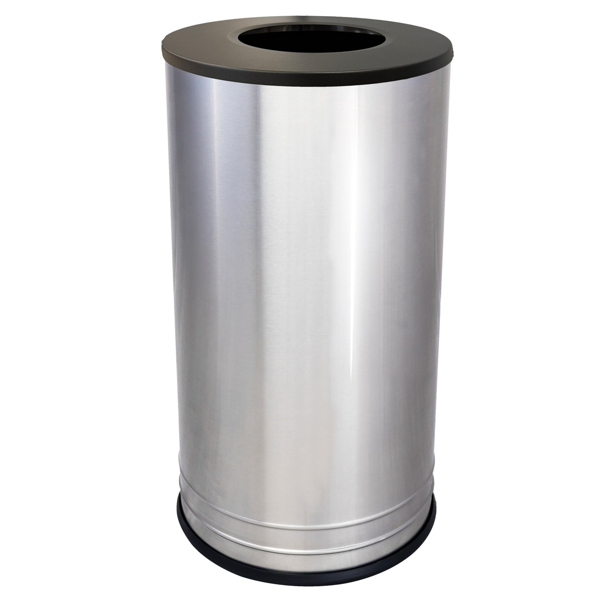 Ex-Cell Kaiser INT1528 T-8 SS BLX International Stainless Steel Trash Can, 18 gal., Silver - Default Title