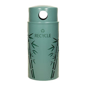 Ex-Cell Kaiser NS33-BB T Nature Series Steel Trash Can, 33 gal. - Green