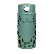 Ex-Cell Kaiser NS33-LV R Nature Series Steel Recycling Bin, 33 gal. - Green