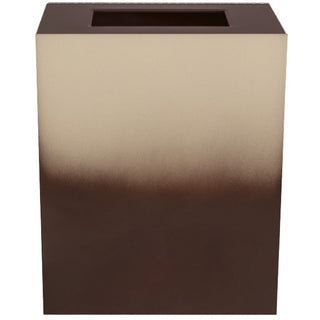 Ex-Cell Kaiser RC-GRD1 Gradience Collection Steel Trash Can, 33 gal. - Beige Brown