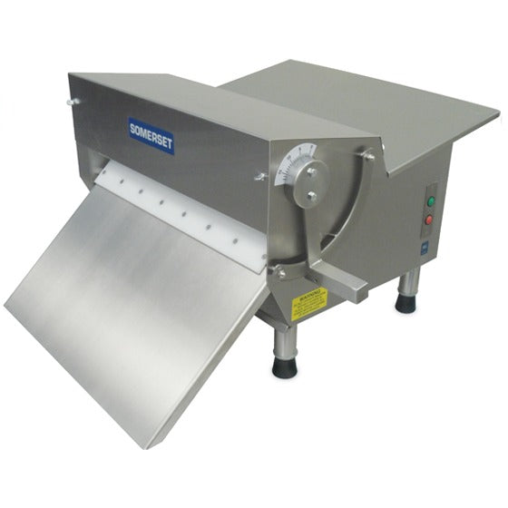 Somerset CDR Stainless Steel One Stage Dough Sheeter, 18 1/4" Wide, 120V - Fondant Tray