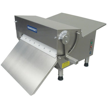 Somerset CDR Stainless Steel One Stage Dough Sheeter, 18 1/4" Wide, 120V - Fondant Tray