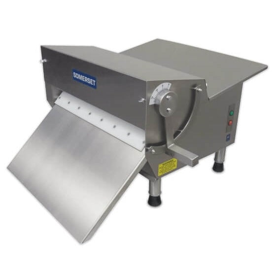 Somerset CDR Stainless Steel One Stage Dough Sheeter, 120V - 32"