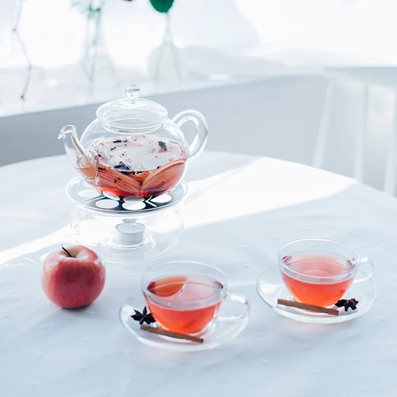 Hario JP-4 Jumping Tea Glass Teapot, 27 oz., Clear - photo 3
