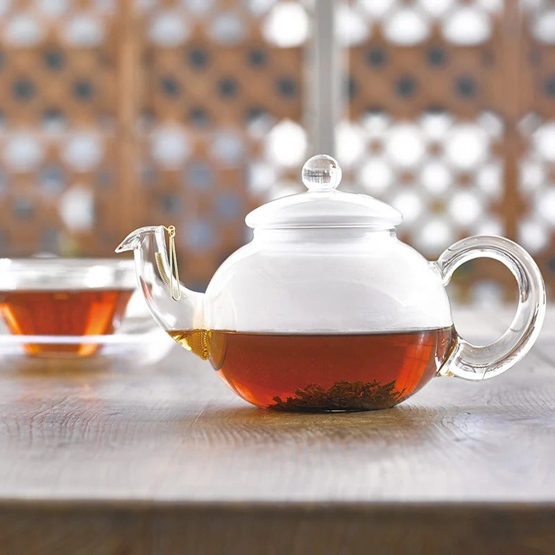 Hario JP-4 Jumping Tea Glass Teapot, 27 oz., Clear - photo 4