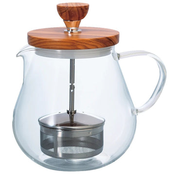 Hario TEO-70-OV Teaor Wood Glass Teapot, 24 oz. - Default Title