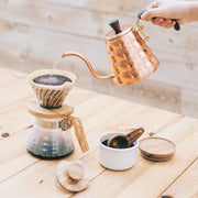 Hario VCWN-40-OV Olive Wood Glass Coffee Server, 13.5 oz., Clear - photo 2