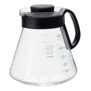 Hario XVD-80B V60 Glass Coffee Server, 27 oz., Clear - Default Title