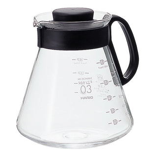 Hario XVD-80B V60 Glass Coffee Server, 27 oz., Clear - Default Title