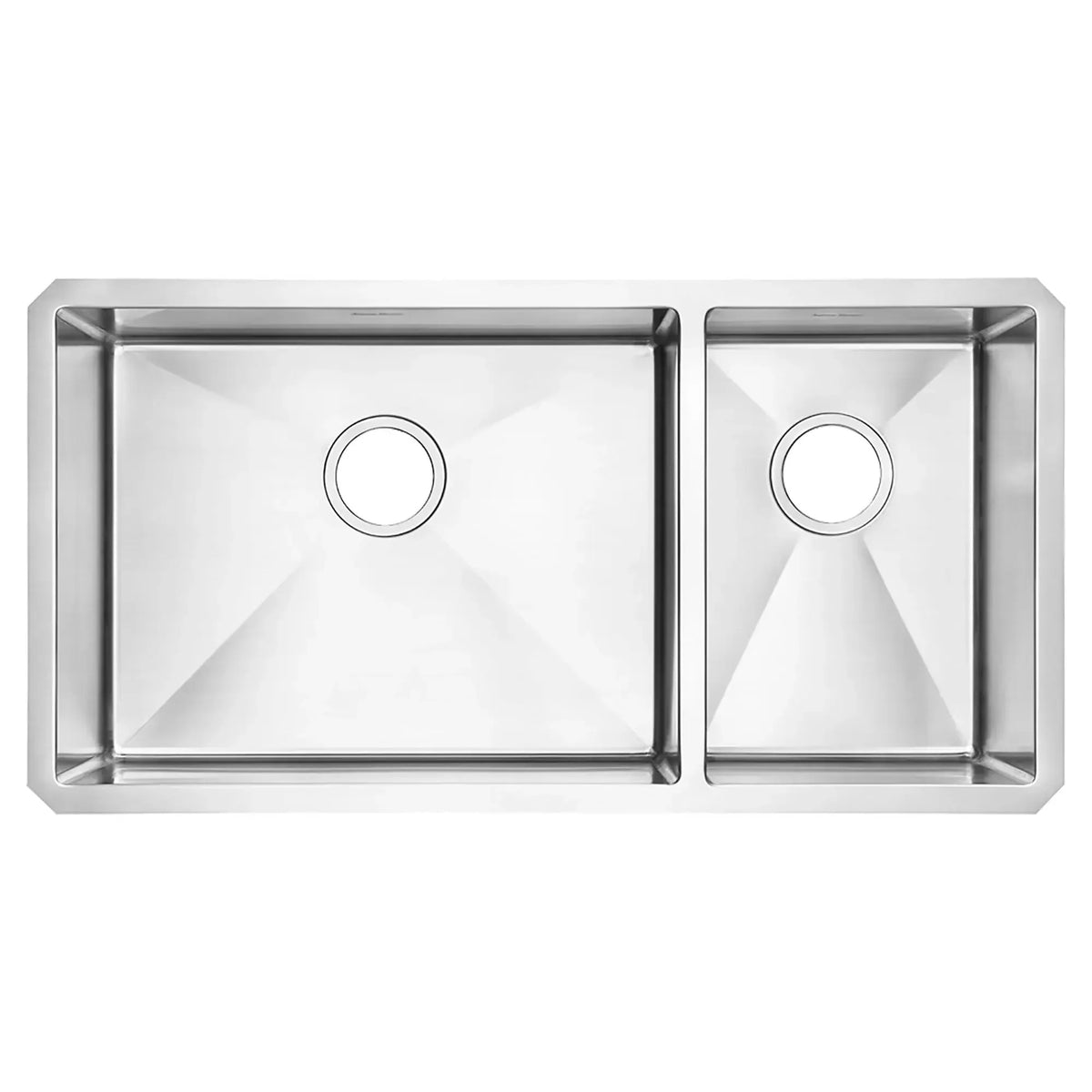 American Standard 18CR.9351800.075 Stainless Steel Undermount Sink, 18" x 35", Silver - Default Title