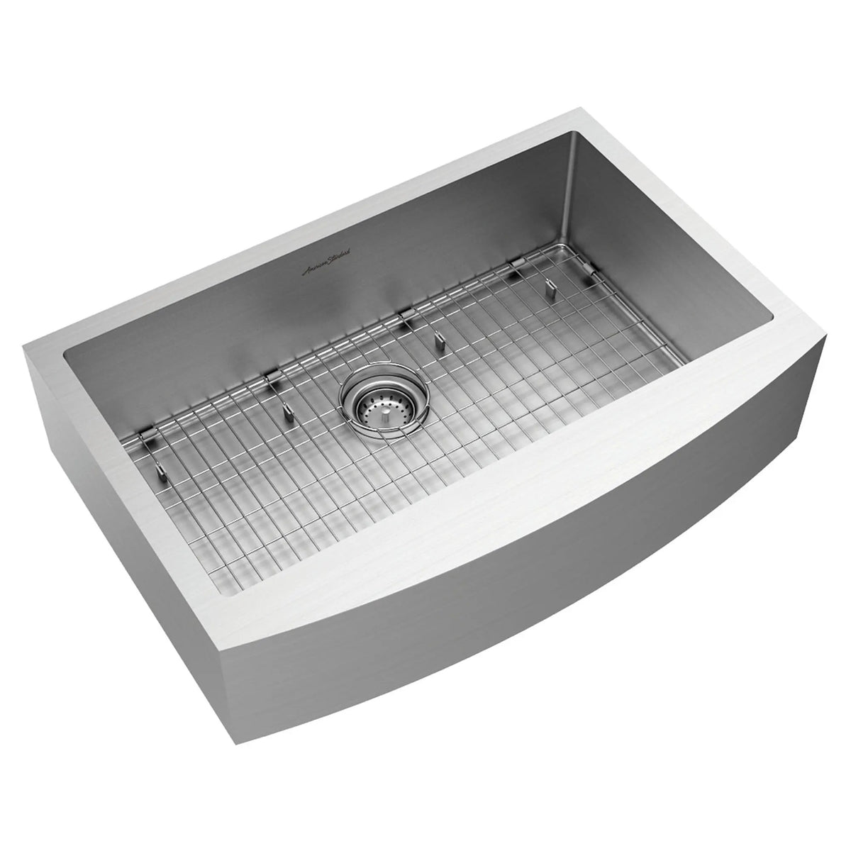 American Standard 18SB.9332200A.075 Stainless Steel Farmhouse Sink, 22" x 33", Silver - photo 2