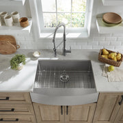American Standard 18SB.9332200A.075 Stainless Steel Farmhouse Sink, 22" x 33", Silver - photo 4