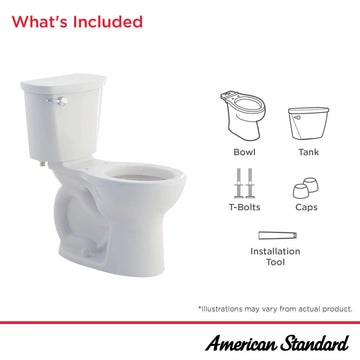 American Standard Toilet, 17 3/8" Wide - 28 1/4"