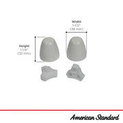 American Standard 7381148-200.0200A Polypropylene Bolt Cap Kit - photo 3