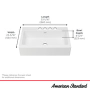 American Standard Enameled Cast Iron Undermount Sink, 8 13/16" High, White - photo 8