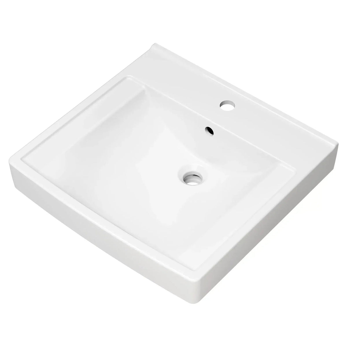 American Standard China Bowl Wall-Mount Lavatory, 20 1/4" x 21", White - photo 4