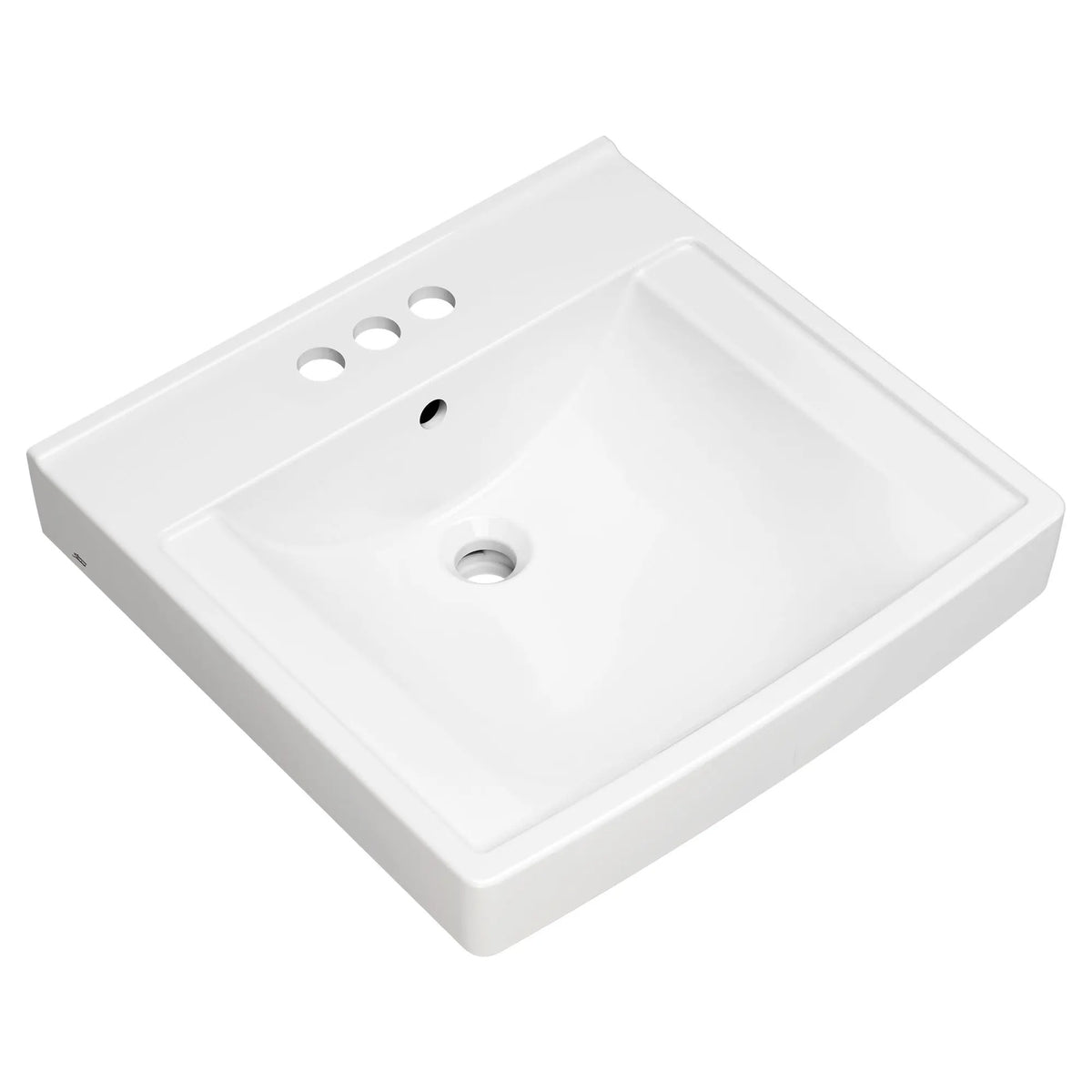 American Standard China Bowl Wall-Mount Lavatory, 20 1/4" x 21", White - photo 5