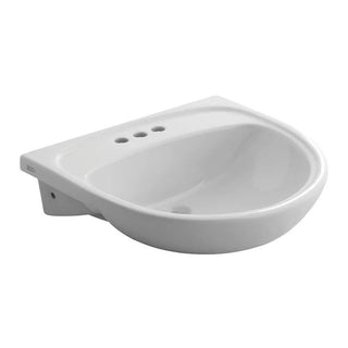 American Standard Fireclay Sink, 21 1/2" x 22", White - 4" Centerset