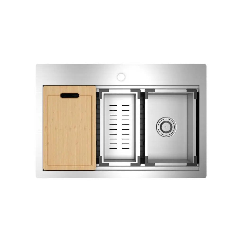 American Standard 18SB9332211WS.075 Stainless Steel Mount Sink, 22" x 33", Silver - photo 2