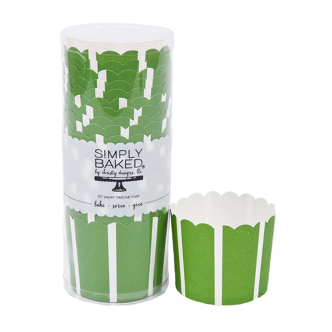 Sophistiplate CLG Paper Baking Cup, 5 oz., 120/Pack - Green