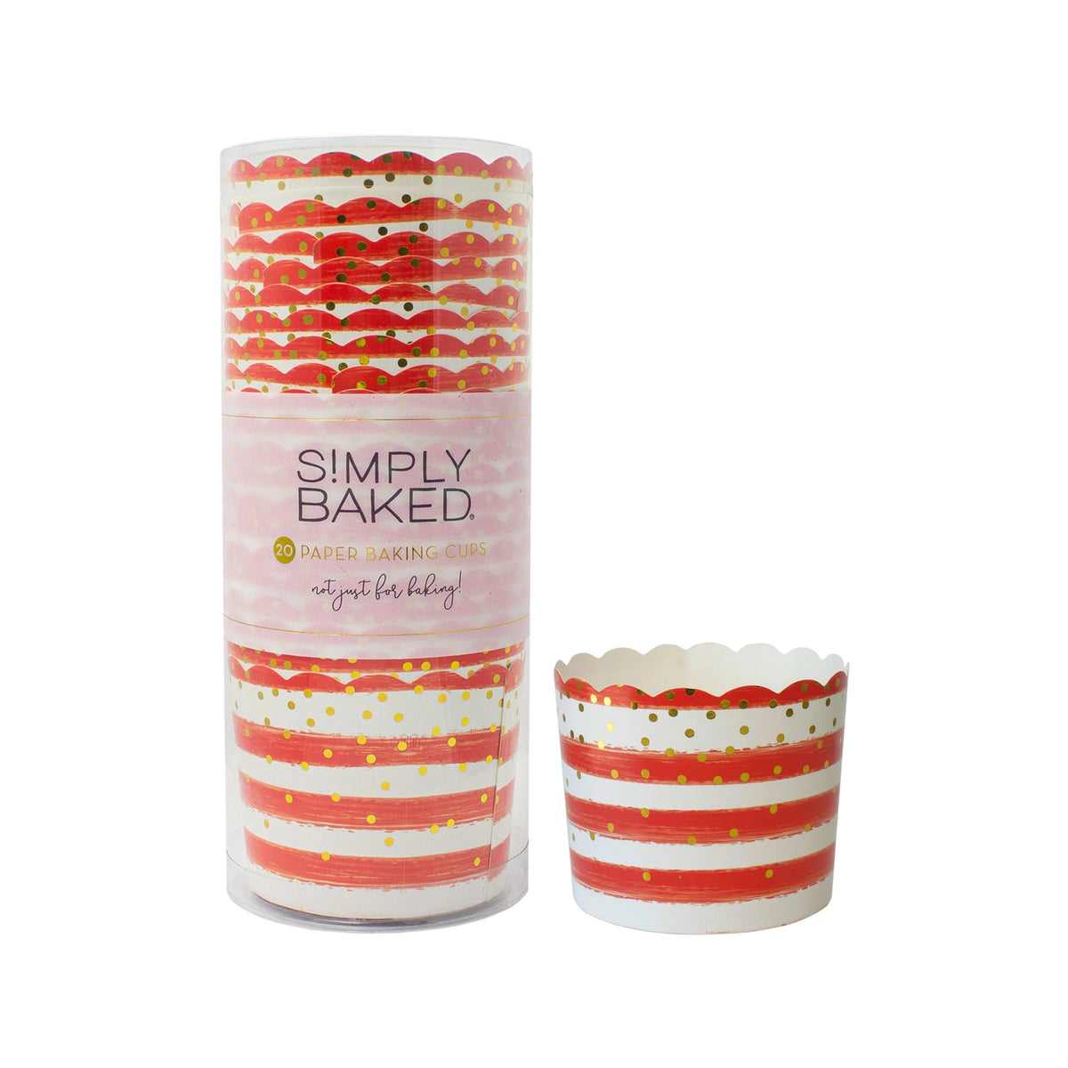 Sophistiplate CLG Paper Baking Cup, 5 oz., 120/Pack - Red