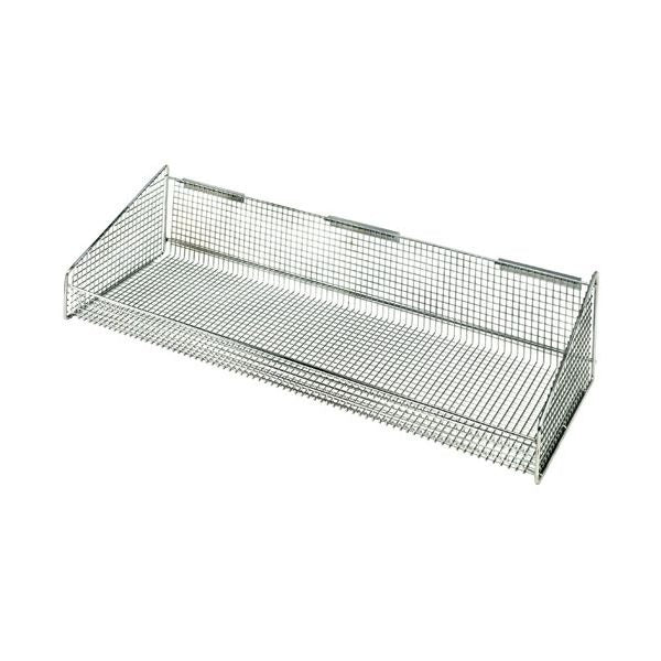 Quantum Storage Systems Chrome Wire Hanging Basket, 11 7/8" Wide, Silver - 36"