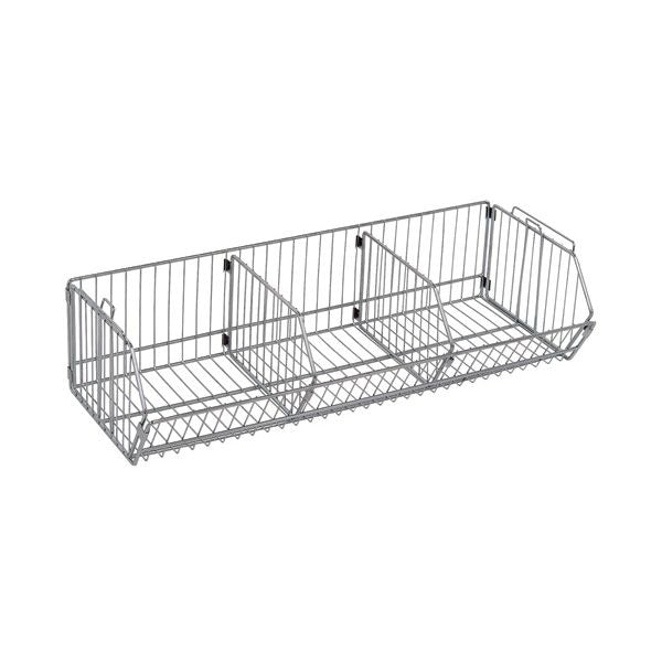 Quantum Storage Systems Chrome Basket, 14" Wide, Silver - 36"