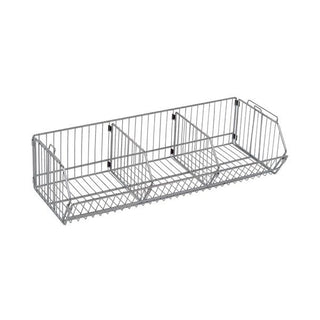 Quantum Storage Systems Chrome Basket, 14" Wide, Silver - 36"