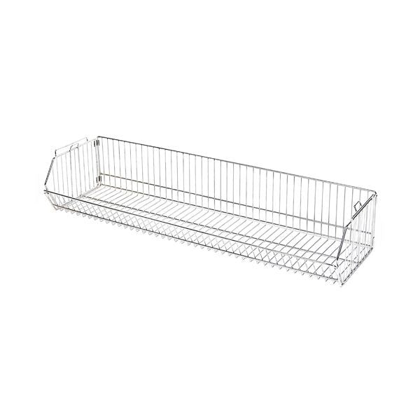 Quantum Storage Systems Chrome Basket, 14" Wide, Silver - 48"