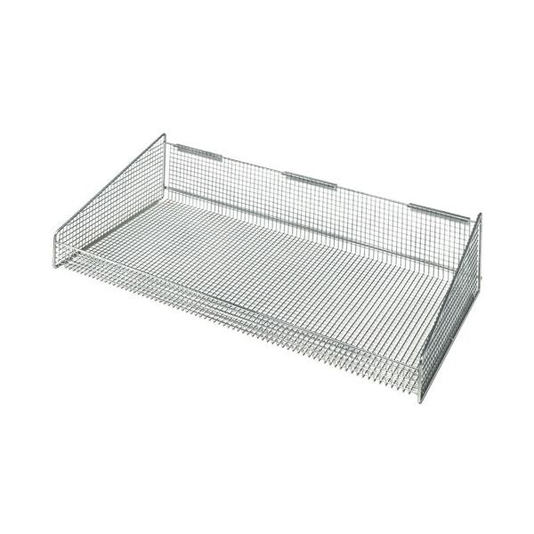 Quantum Storage Systems Chrome Wire Hanging Basket, 17 7/8" Wide, Silver - 36"