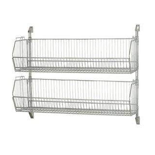 Quantum Storage Systems Chrome Basket, 20" x 48", Silver - 12"
