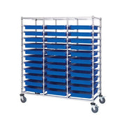 Quantum Storage Systems Steel Bin Cart, 60" Wide - Blue