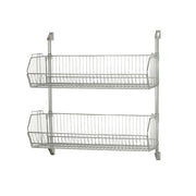 Quantum Storage Systems CAN-34 Post-Mounted Cantilever Baskets, 14" Wide, Silver - 36"