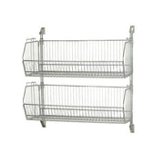 Quantum Storage Systems CAN-34 Post-Mounted Cantilever Baskets, 20" Wide, Silver - 36"