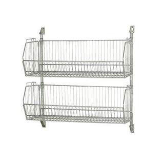 Quantum Storage Systems CAN-34 Post-Mounted Cantilever Baskets, 20" Wide, Silver - 36"