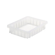 Quantum Storage Systems Polypropylene Dividable Container, Clear - 8 1/4" x 10 7/8" x 2 1/2"