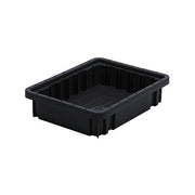 Quantum Storage Systems ESD Dividable Container, Black - 8 1/4" x 10 7/8" x 2 1/2"