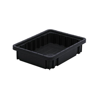 Quantum Storage Systems ESD Dividable Container, Black - 8 1/4" x 10 7/8" x 2 1/2"